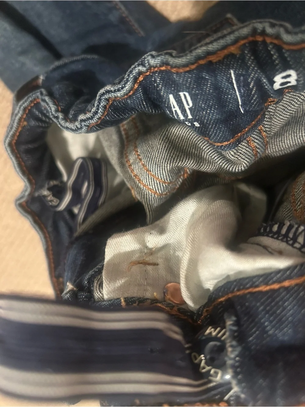 Gap Kids Girlfriend Jeans W/ Adjuster Size 8
